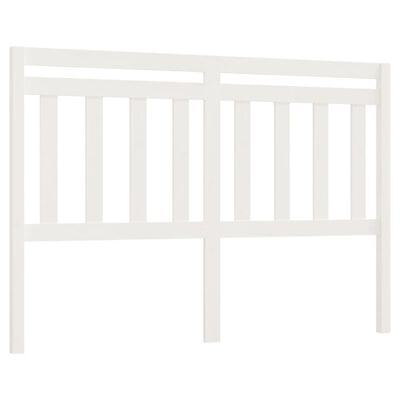 vidaXL Bed Headboard White 146x4x100 cm Solid Wood Pine