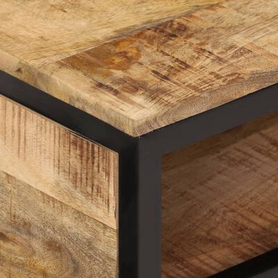 vidaXL Coffee Table 90x50x30 cm Solid Rough Wood Mango