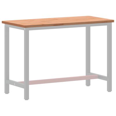 vidaXL Desk Top 115x55x2.5 cm Solid Wood Beech