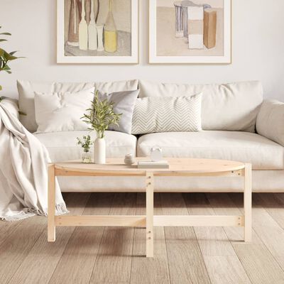 vidaXL Coffee Table 118x63x45 cm Solid Wood Pine