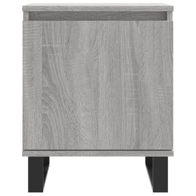 vidaXL Bedside Cabinet Grey Sonoma 40x30x50 cm Engineered Wood