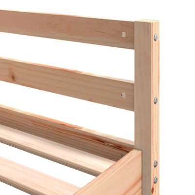 vidaXL Loft Bed with Desk and Ladder 140x200 cm Solid Wood Pine