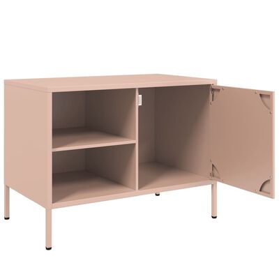 vidaXL TV Cabinet Pink 68x39x50.5 cm Steel