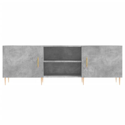 vidaXL TV Cabinet Concrete Grey 150x30x50 cm Engineered Wood