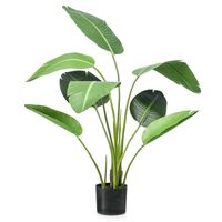 Emerald Artificial Strelitzia Tree 120 cm in Pot Green