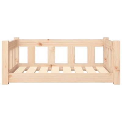 vidaXL Dog Bed 75.5x55.5x28 cm Solid Wood Pine