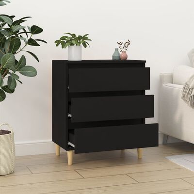 vidaXL Sideboard Black 60x35x70 cm Engineered Wood