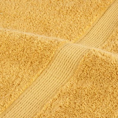 vidaXL Premium Bath Towels SOLUND 10pcs Gold 100x150cm 600gsm