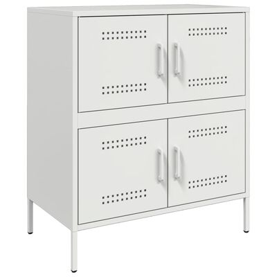 vidaXL Sideboard White 68x39x79 cm Steel