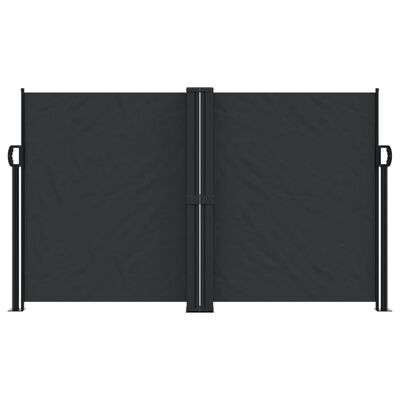 vidaXL Retractable Side Awning Black 140x1000 cm