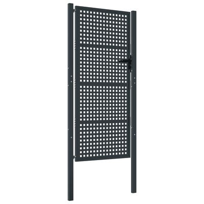 vidaXL Garden Gate Anthracite 105x225 cm Steel