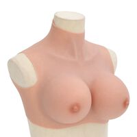 vidaXL Silicone Breastplate Natural B Cup