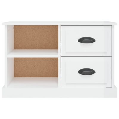 vidaXL TV Cabinet High Gloss White 73x35.5x47.5 cm Engineered Wood