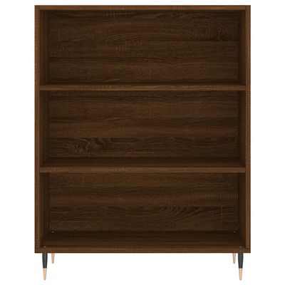 vidaXL Highboard Brown Oak 69.5x32.5x180 cm Engineered Wood