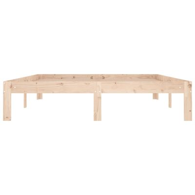 vidaXL Bed Frame without Mattress Solid Wood Pine 140x190 cm