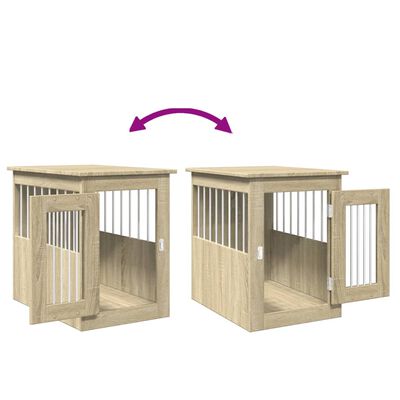 vidaXL Dog Crate Furniture Sonoma Oak 45x62x59 cm Engineered Wood