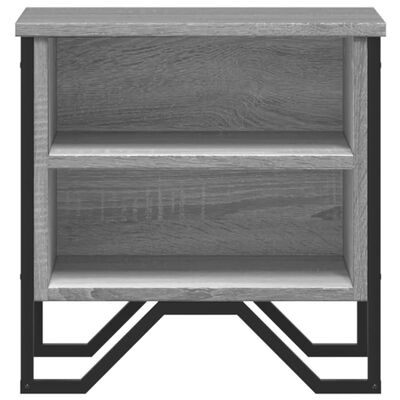 vidaXL Bedside Cabinet Grey Sonoma 2 pcs 40x30x40 cm Engineered Wood