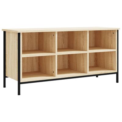 vidaXL Shoe Cabinet Sonoma Oak 100x35x50 cm Engineered Wood