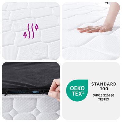 vidaXL Pocket Spring Mattress Medium Firm 140x200 cm