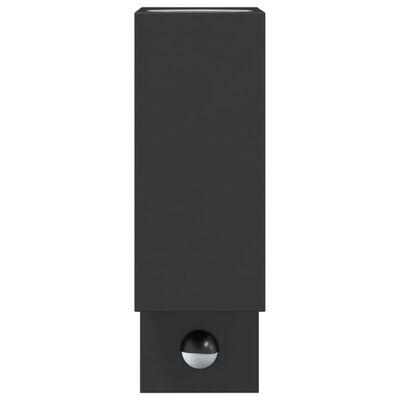 vidaXL Outdoor Wall Light with Sensor Black Die-cast Aluminium