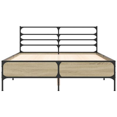 vidaXL Bed Frame without Mattress Sonoma Oak 120x200 cm