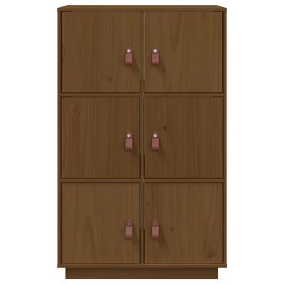 vidaXL Highboard Honey Brown 67x40x108.5 cm Solid Wood Pine