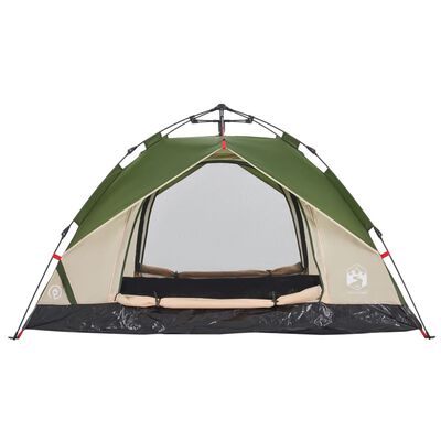 vidaXL Camping Tent Dome 2-Person Green Quick Release