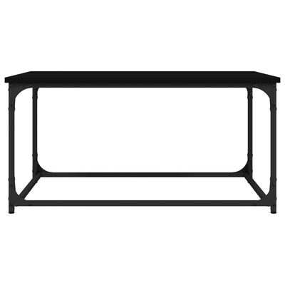 vidaXL Coffee Table Black 80x50x40 cm Engineered Wood and Iron