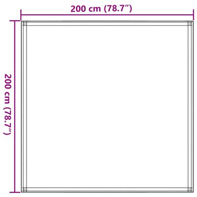 vidaXL Tent Carpet Light Green 200x200 cm HDPE