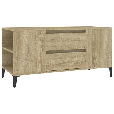 vidaXL TV Cabinet Sonoma Oak 102x44.5x50 cm Engineered Wood