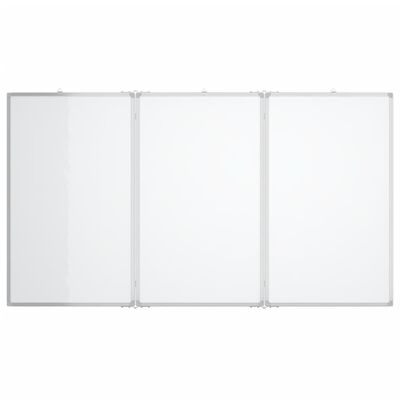 vidaXL Magnetic Whiteboard Foldable 120x100x1.7 cm Aluminium