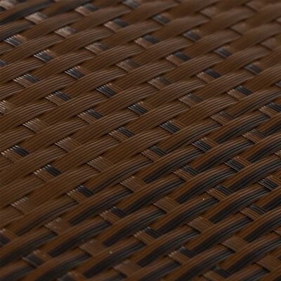 vidaXL Balcony Screen Brown and Black 400x90 cm Poly Rattan