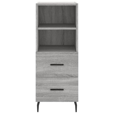 vidaXL Sideboard Grey Sonoma 34.5x34x90 cm Engineered Wood