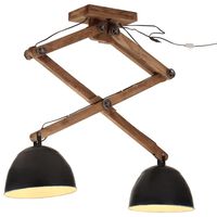 vidaXL Ceiling Lamp 25 W Black 29x18x85 cm E27