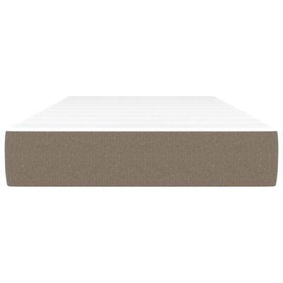 vidaXL Pocket Spring Bed Mattress Taupe 90x190x20 cm Fabric