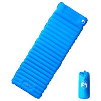vidaXL Self Inflating Camping Mattress with Pillow 1-Person Blue