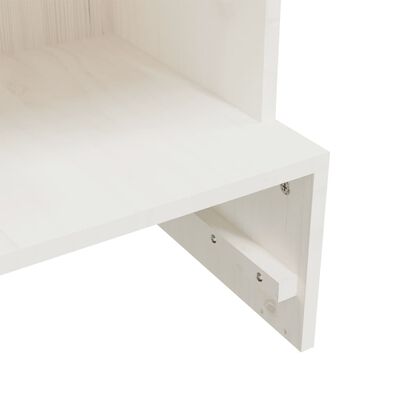 vidaXL Shoe Cabinet White 52x30x104 cm Solid Wood Pine