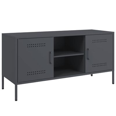 vidaXL TV Cabinet Anthracite 100.5x39x50.5 cm Steel