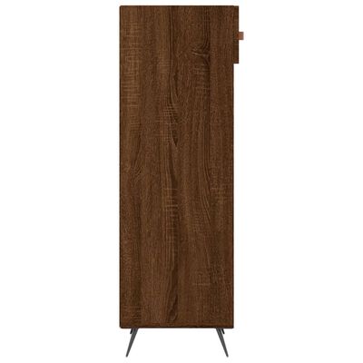 vidaXL Shoe Cabinet Brown Oak 30x35x105 cm Engineered Wood