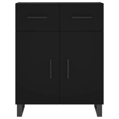 vidaXL Highboard Black 69.5x34x180 cm Engineered Wood