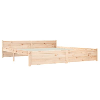 vidaXL Bed Frame without Mattress Solid Wood 180x200 cm Super King Size