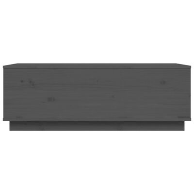 vidaXL Coffee Table Grey 100x50x35 cm Solid Wood Pine