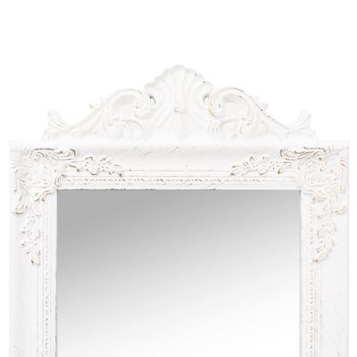 vidaXL Free-Standing Mirror White 50x200 cm