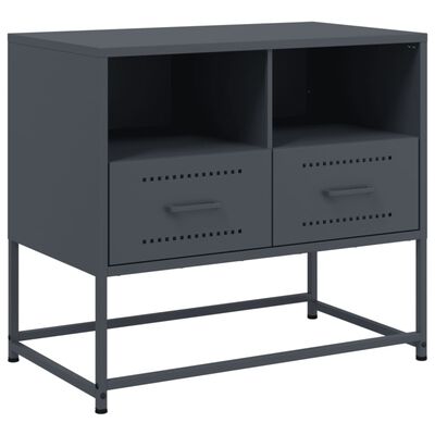 vidaXL TV Cabinet Anthracite 68x39x60.5 cm Steel