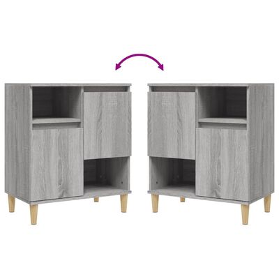 vidaXL Sideboard Grey Sonoma 60x35x70 cm Engineered Wood