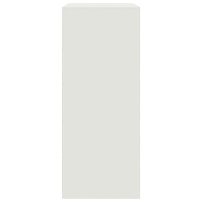 vidaXL Highboard White 67x39x95 cm Steel