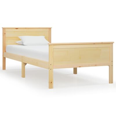 vidaXL Bed Frame without Mattress Solid Wood Pine 100x200 cm