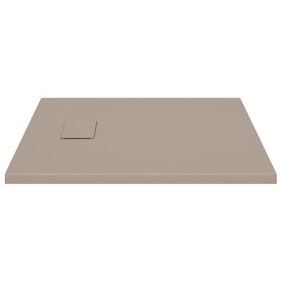 vidaXL Shower Base Tray SMC Brown 90x90 cm