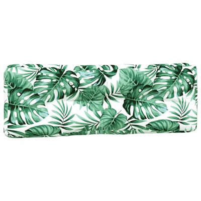 vidaXL Pallet Cushions 5 pcs Leaf Pattern Fabric