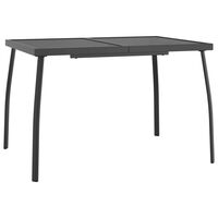 vidaXL Garden Table Anthracite 110x80x72 cm Steel Mesh